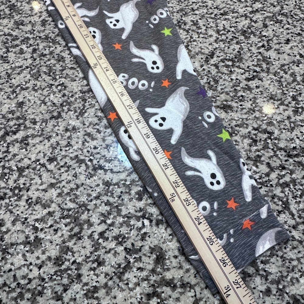 Celebrate Halloween PJs Ghost Boo Pajama Set Women L 12-14 Gray Long Sleeve - Picture 7 of 12